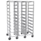 Lockwood Manufacturing 3-Column Mail Tray Caddie, Holds 30 Trays, Adjustable 3.5" Wide Supports RR69-10-3-12-3W - alternate 1